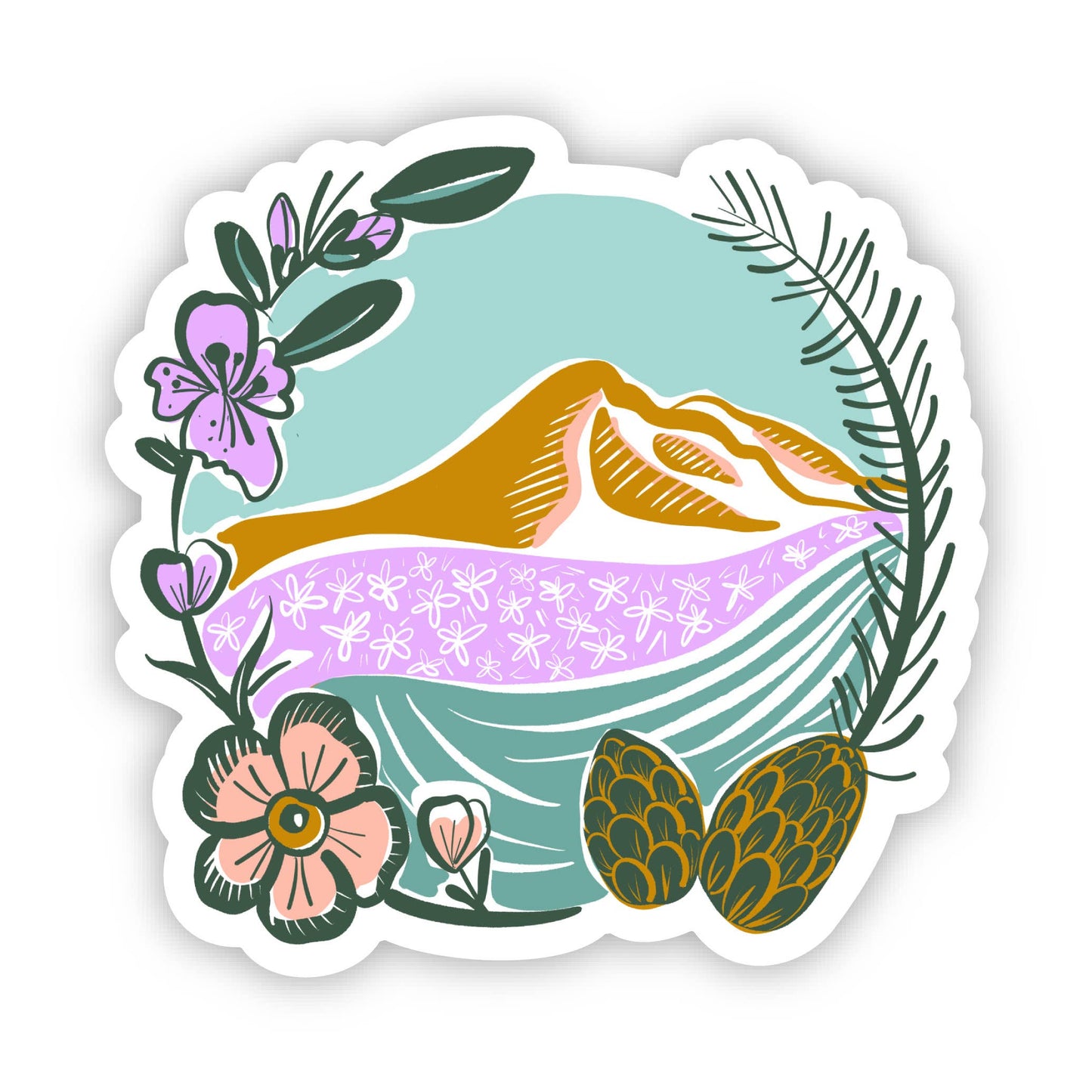 Washington Pacific Northwest Mountain Sticker