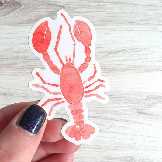Watercolor Lobster Sticker