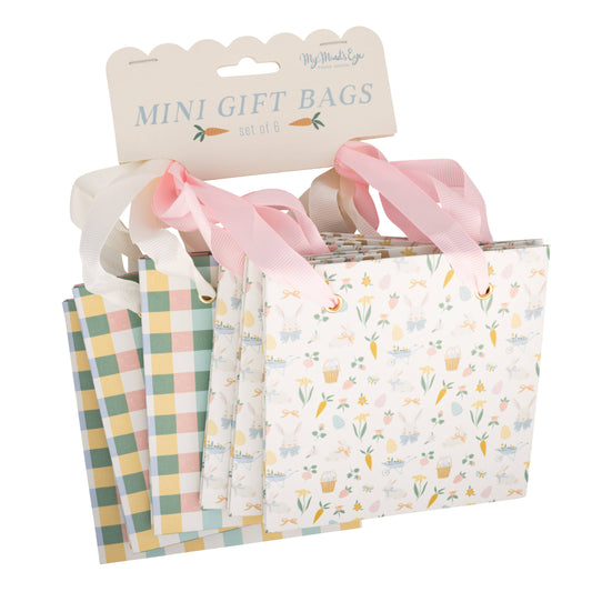 Easter Icons/ Plaid Mini Gift Bag Set of 6