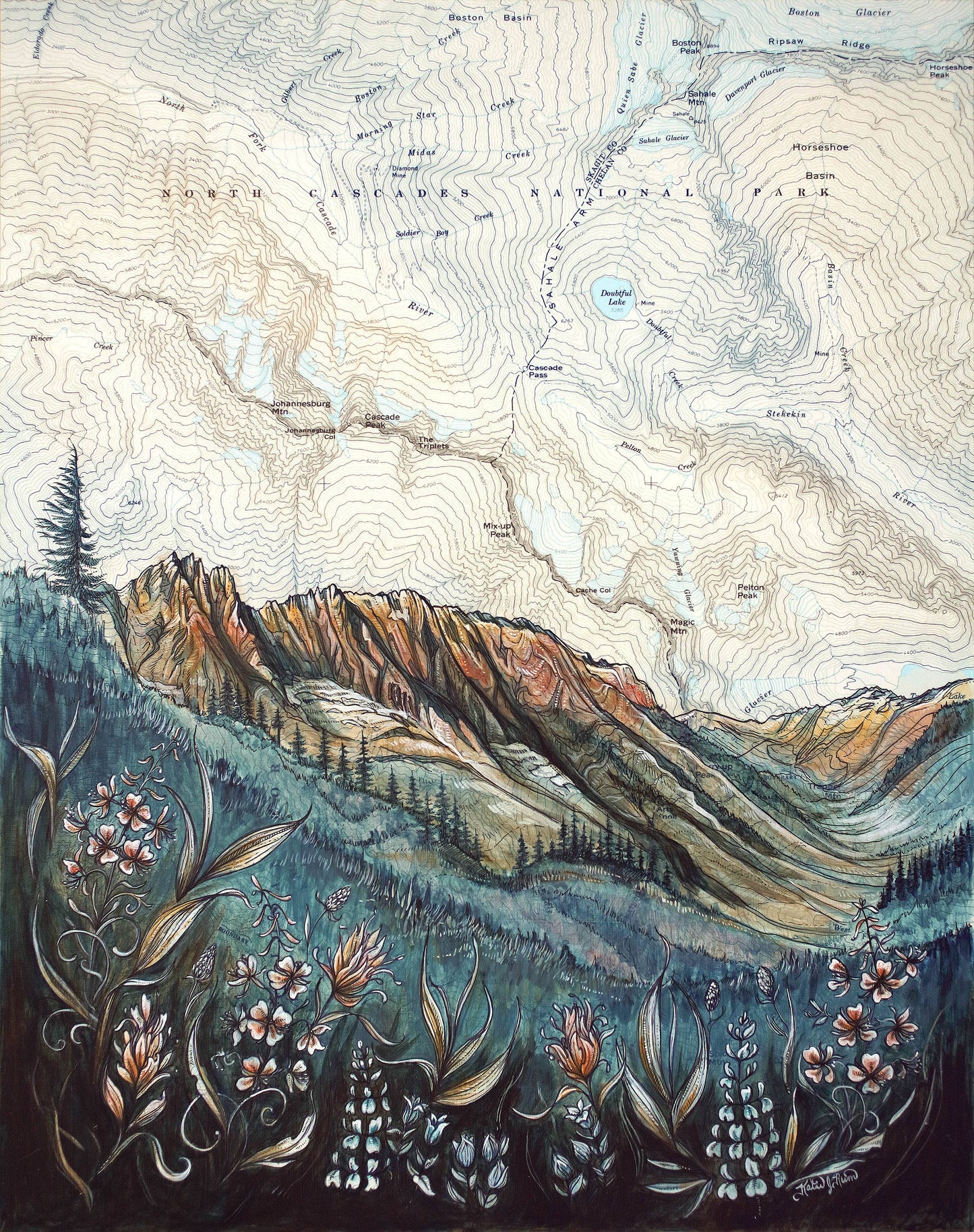 North Cascades National Park Fine Art Matted Print