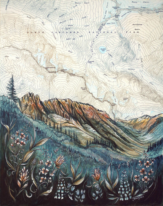 North Cascades National Park Fine Art Matted Print