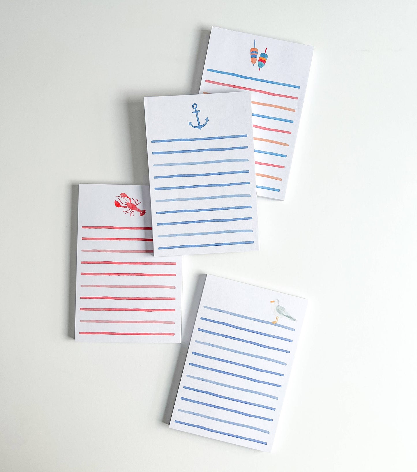 Watercolor Anchor Notepad | Coastal Watercolor Notepad