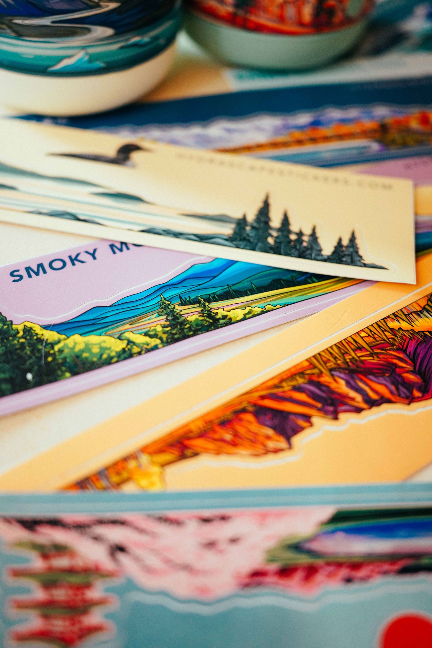 Mount Rainier National Park Miniscape Sticker