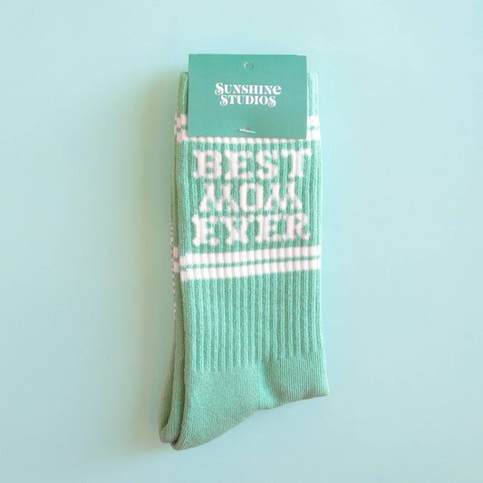 Best Mom Ever Ribbed Socks