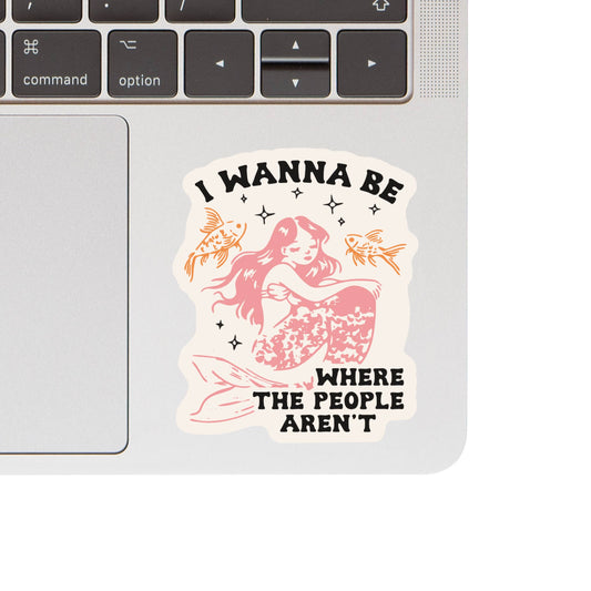 Introvert Mermaid Personality High Quality Vinyl Sticker