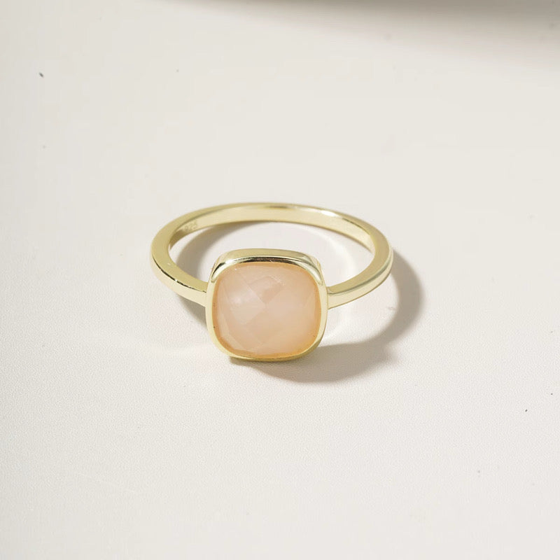 Cushion Cut Stone Ring