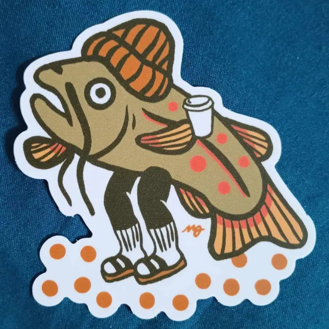 Birks and Coffee Fish Sticker