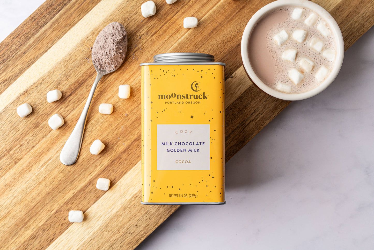Cozy: Golden Milk Chocolate Hot Cocoa Tins