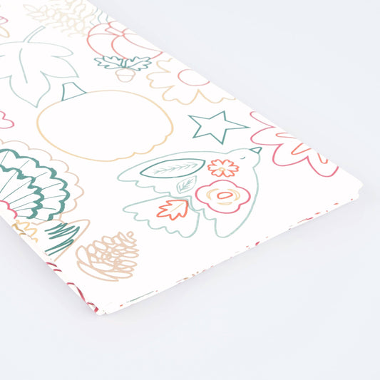 Thanksgiving Colour In Activity Tablecloth