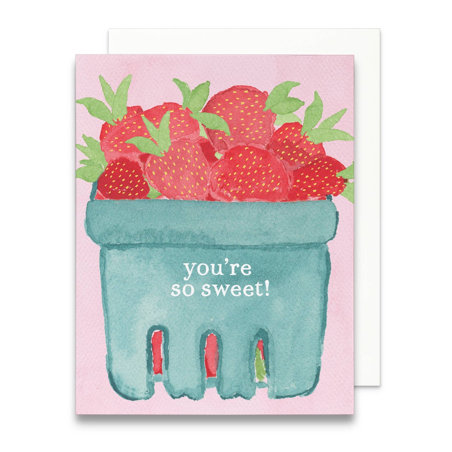 You're So Sweet Strawberry Thank You Greeting Card
