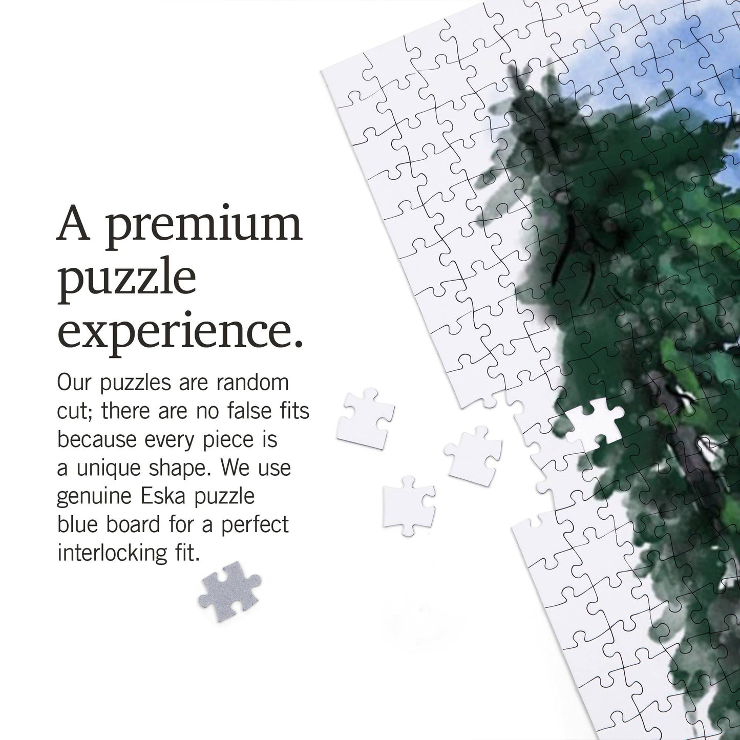 1,000 piece puzzle Mount Rainier, Washington, Watercolor