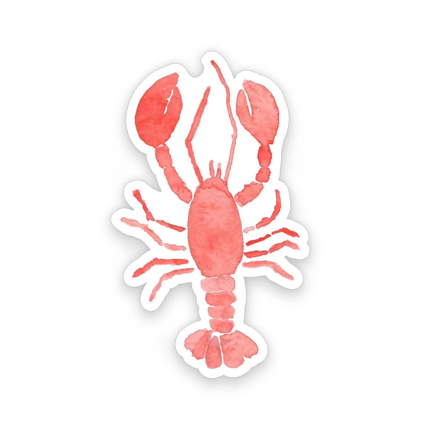 Watercolor Lobster Sticker | Red Lobster Sticker | 2" x 3"