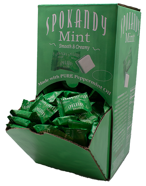 White Green White Countertop Mint Box W/ A Refill