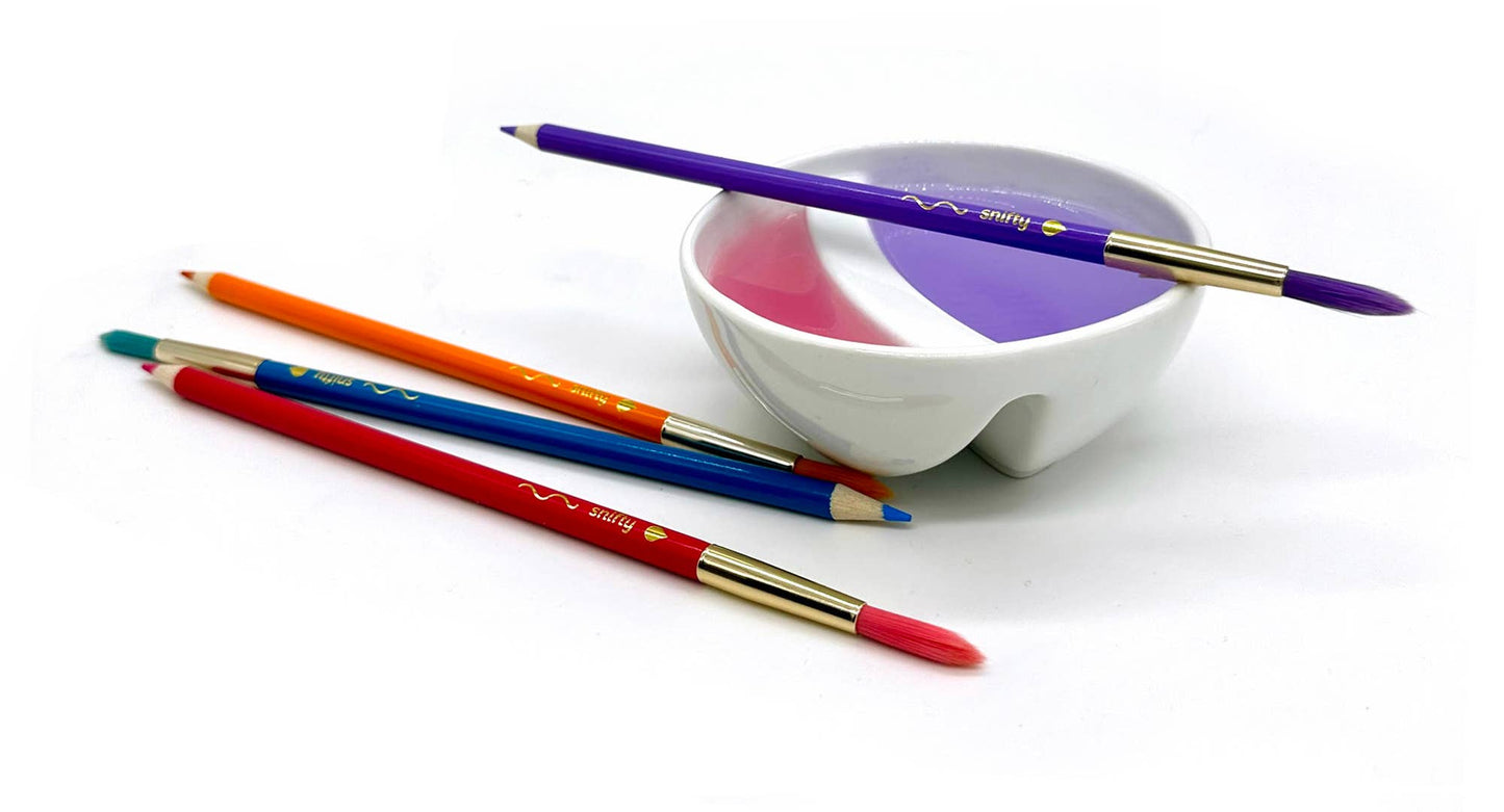 Watercolor Pencil & Paintbrush Kit