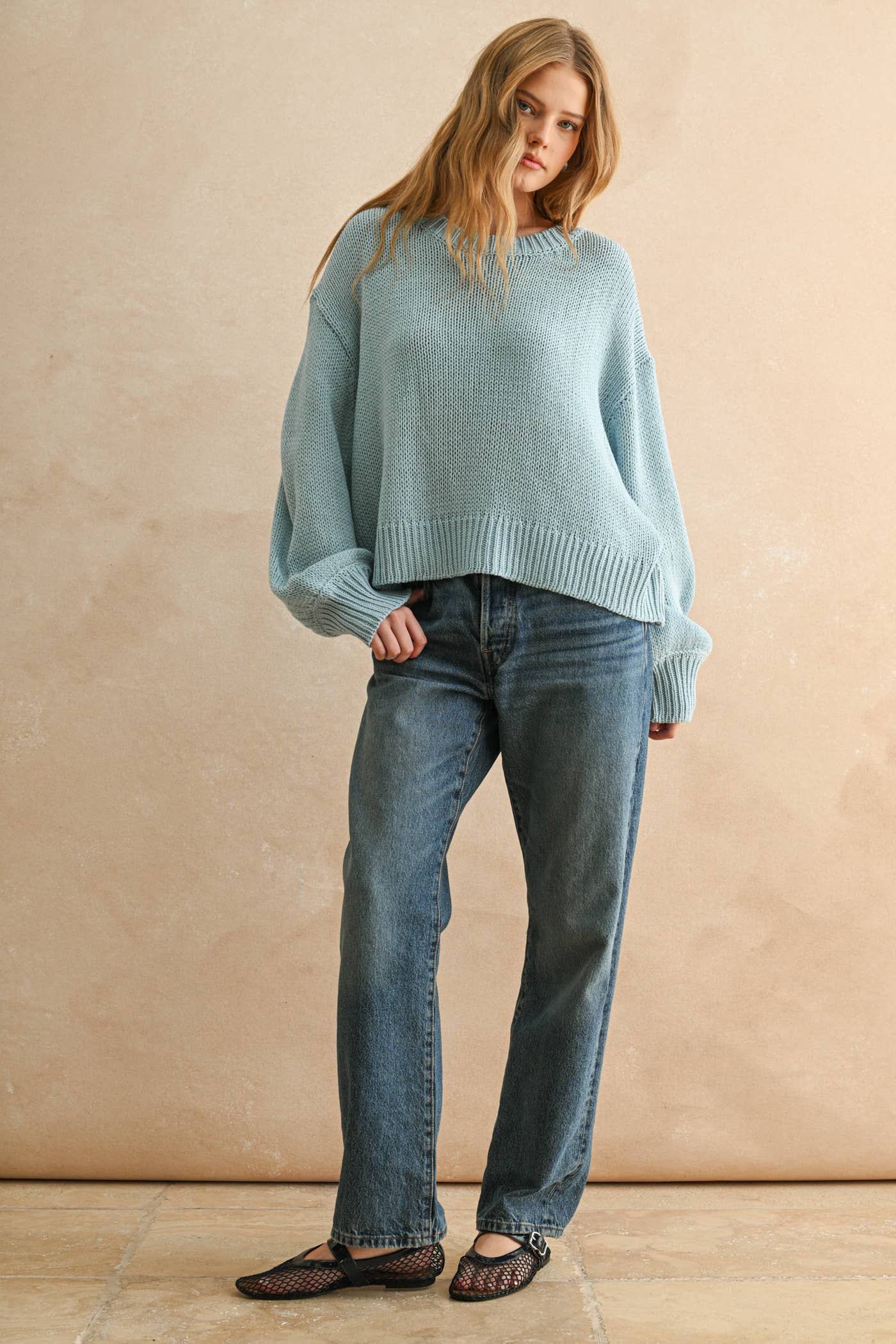 Balloon Sleeve Sweater