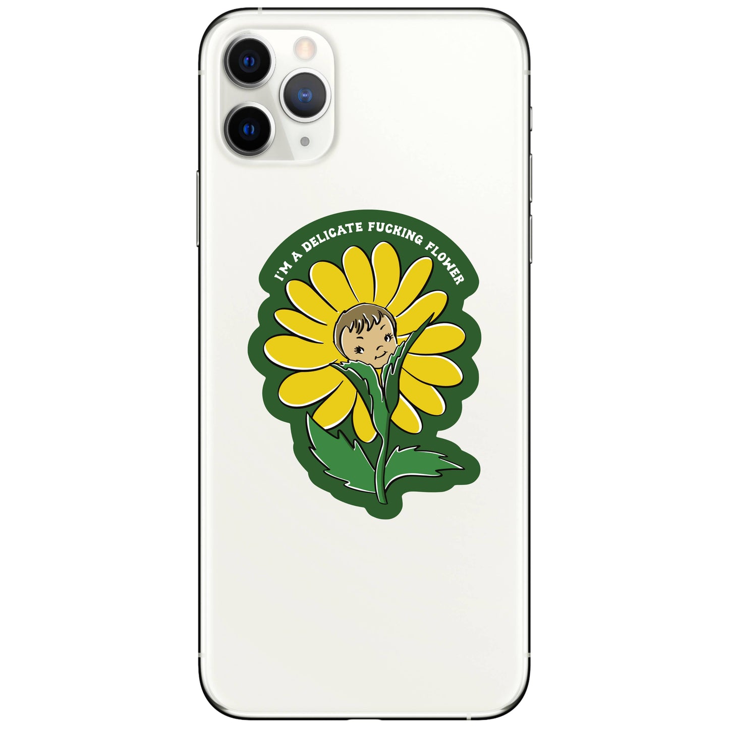 Vintage Fuck Flower Sticker