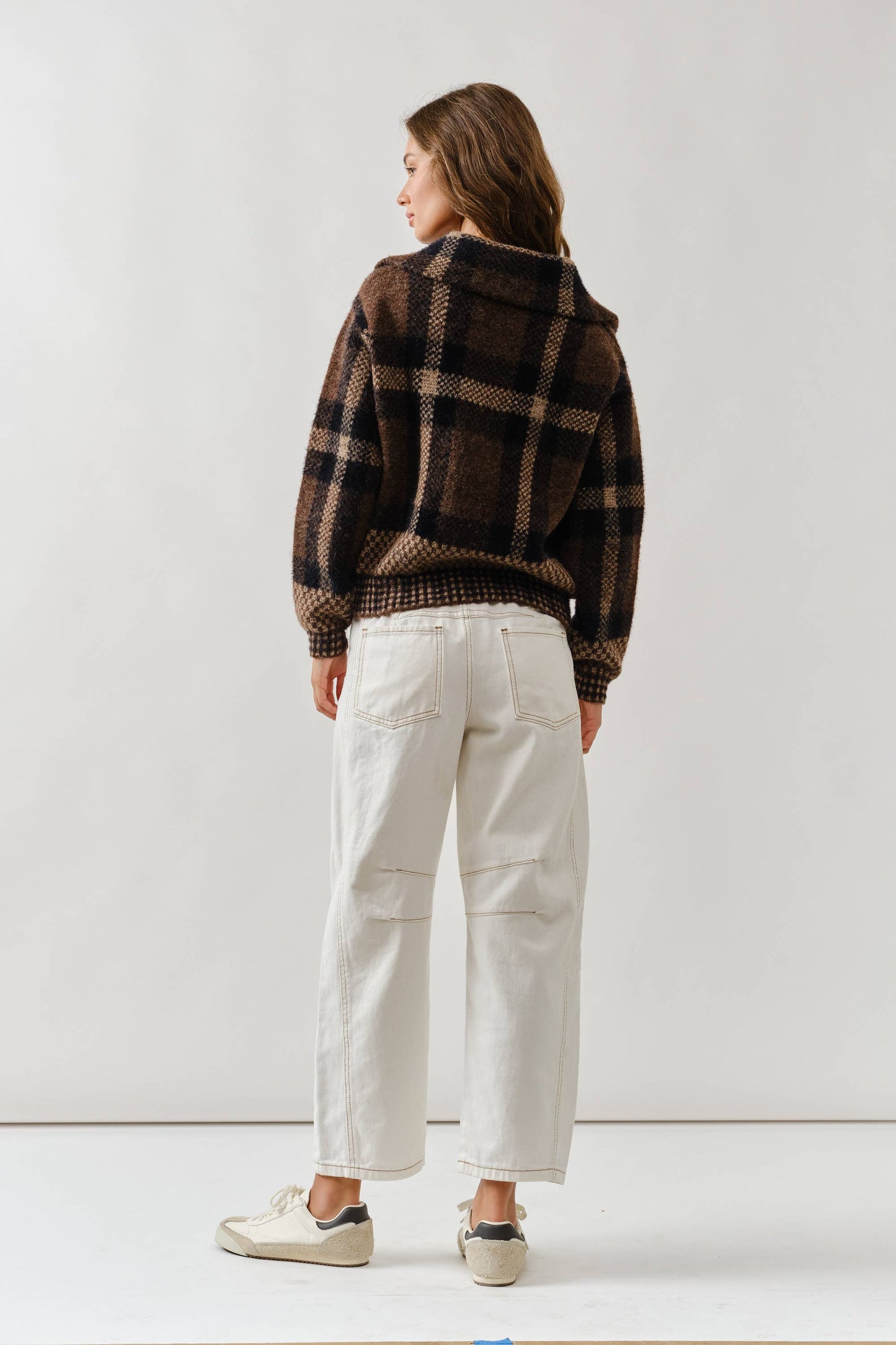 Plaid Button Down Cardigan