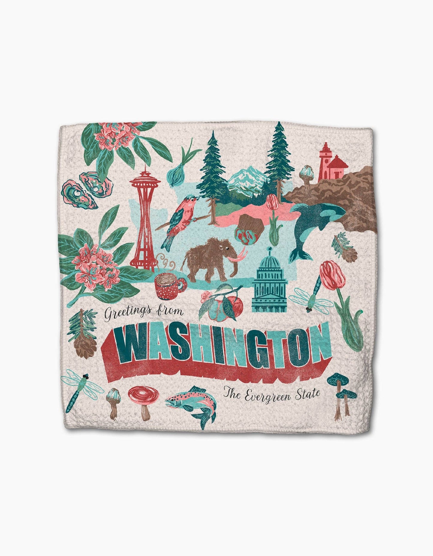Greetings From Washington Dishcloth Set