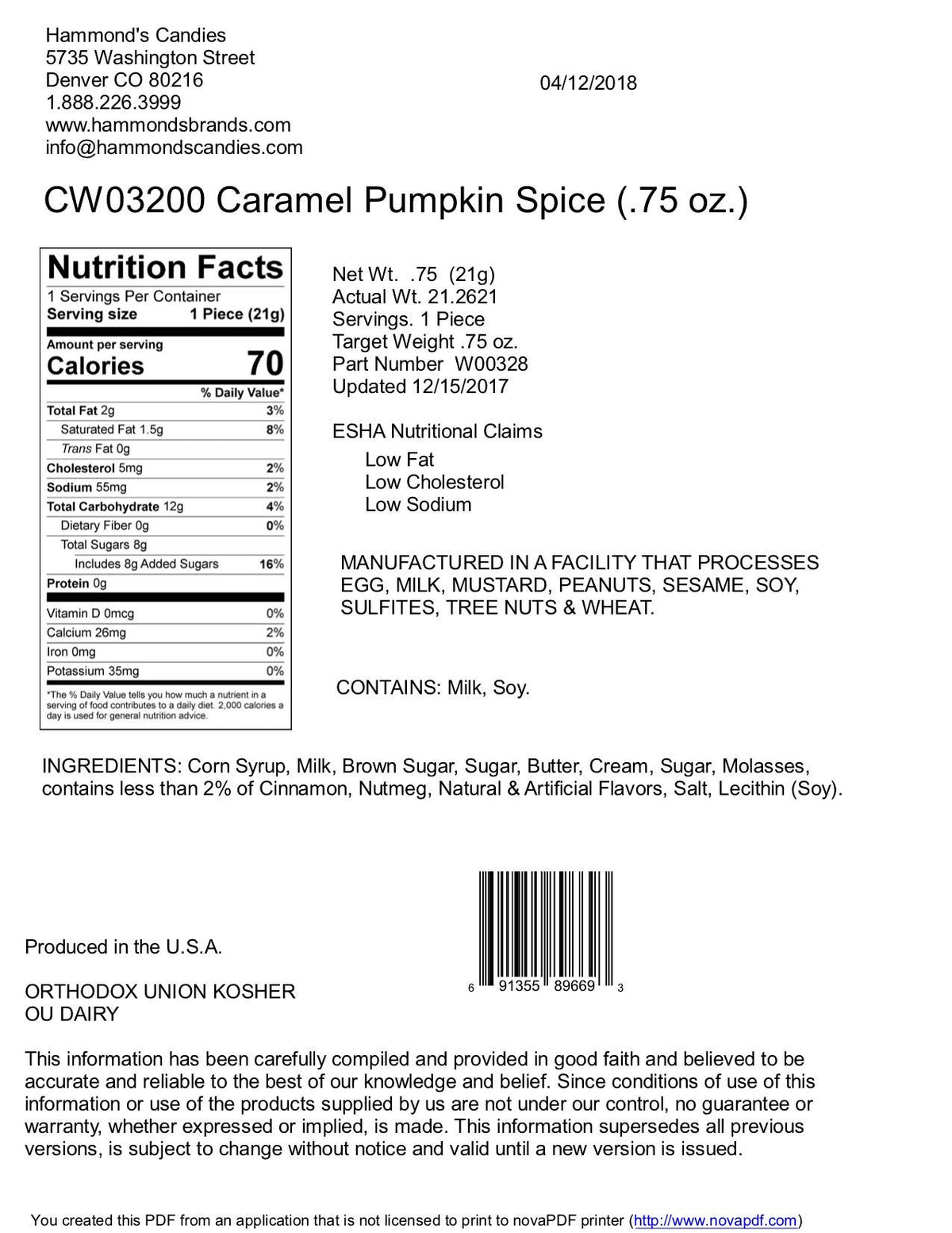 Pumpkin Spice Caramel