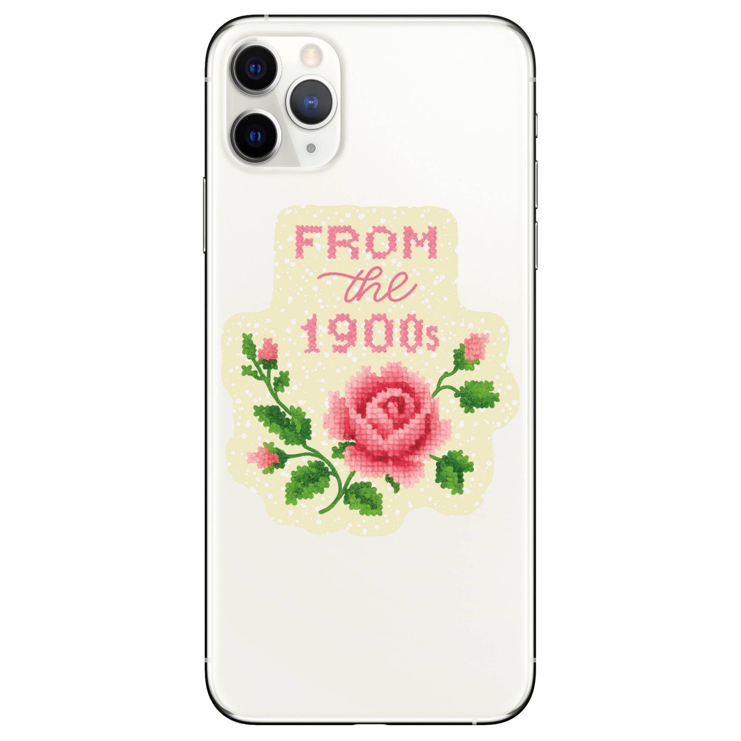 Funny Clever 1900 Cross Stitch Sticker