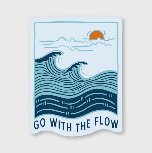 Go With The Flow Sticker