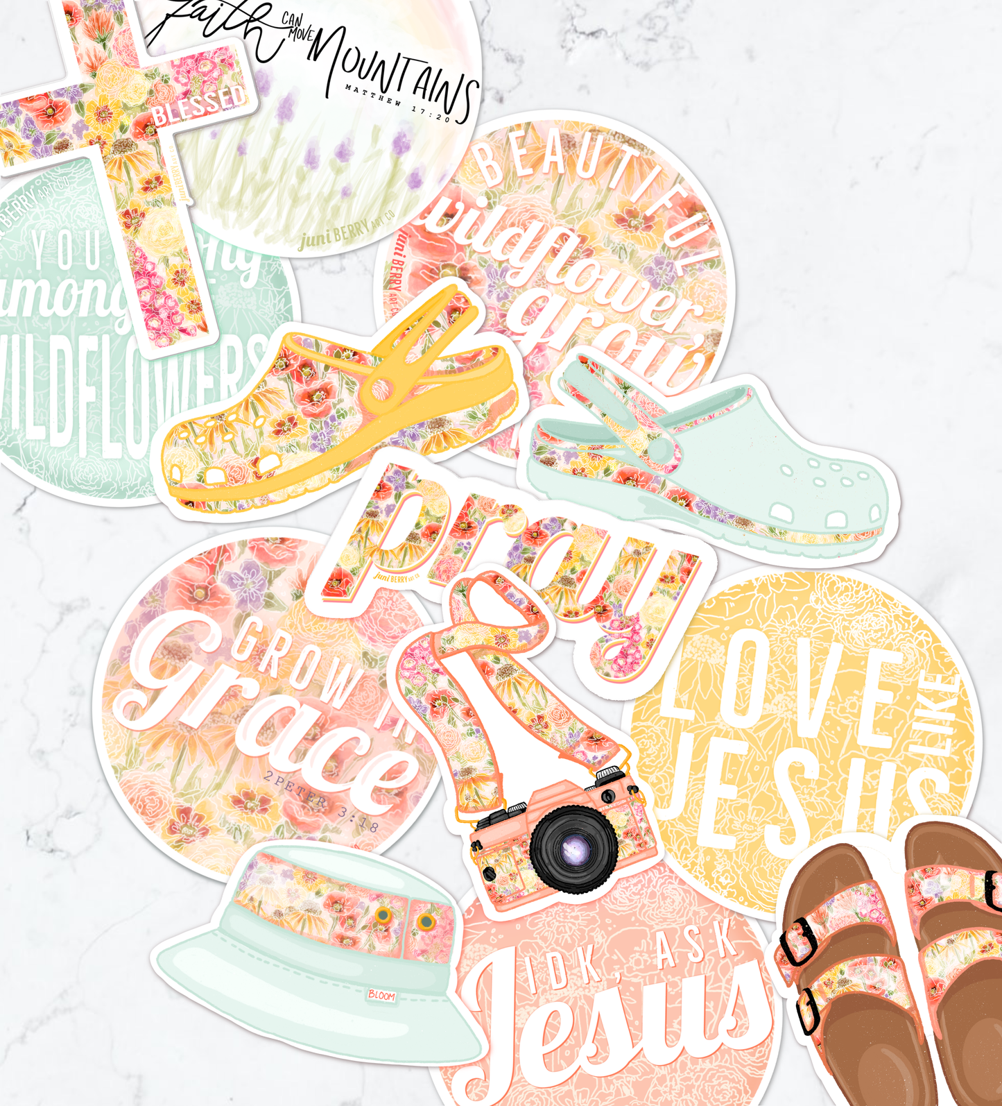 Yellow "Love like Jesus" vinyl sticker