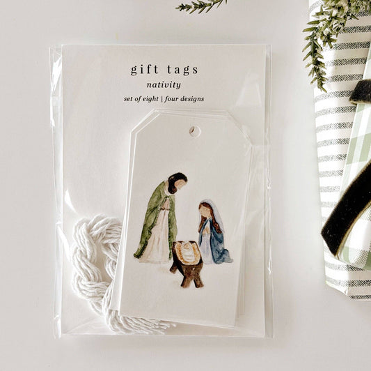 Assorted Nativity Christmas Gift Tags
