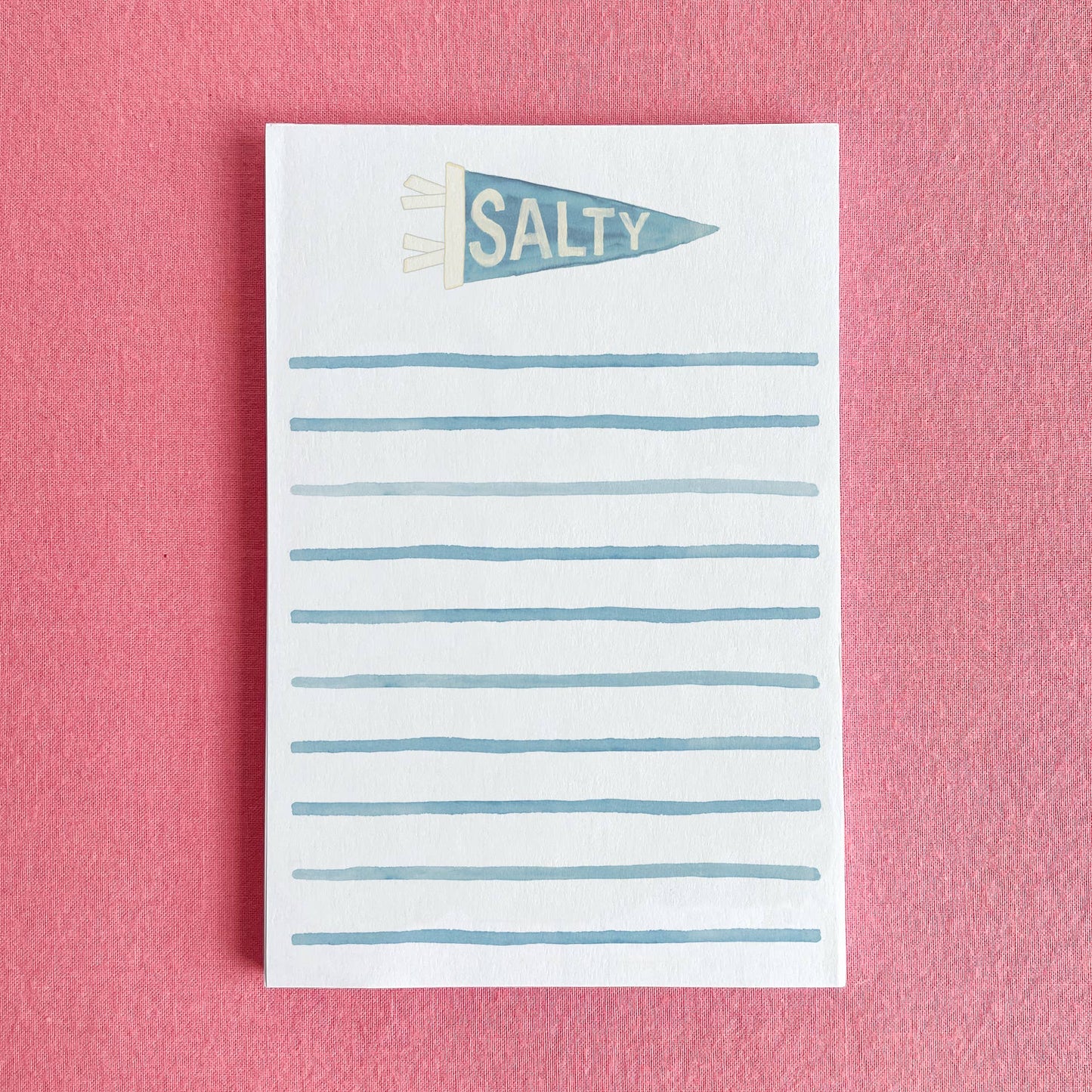 Salty Pennant Coastal Notepad | 4"x6" Coastal Notepad