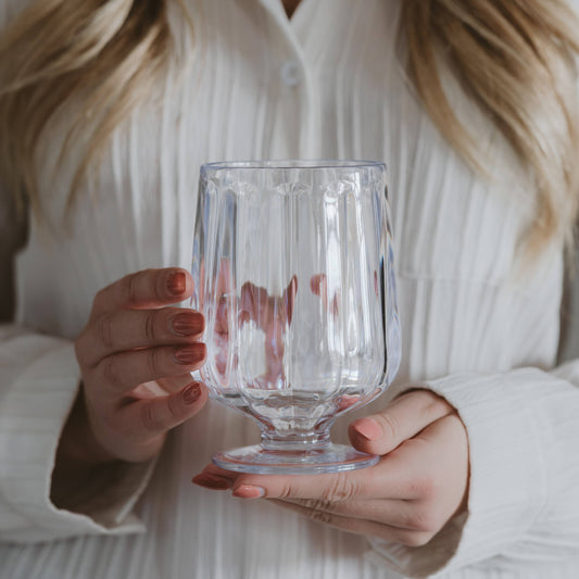 Outdoor Plastic Goblet Drinkware - Home Decor