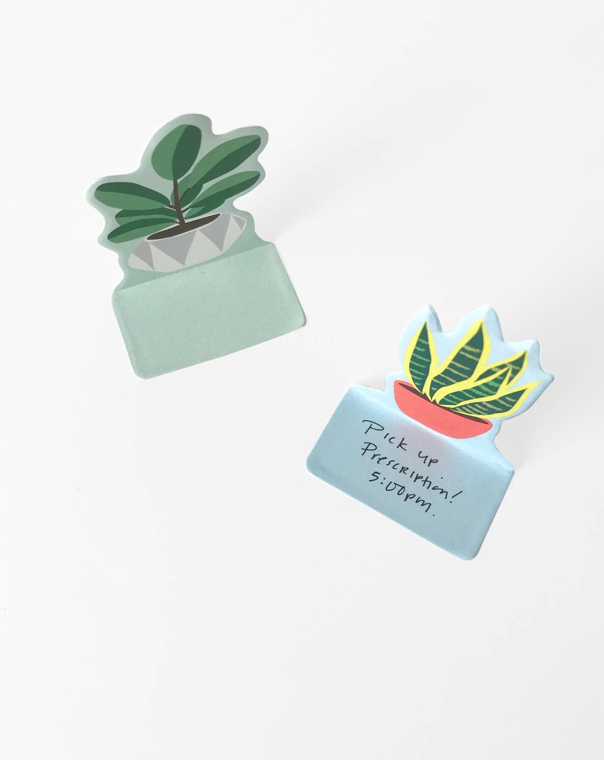 Pop Up Sticky Notes - Pair of House Plants