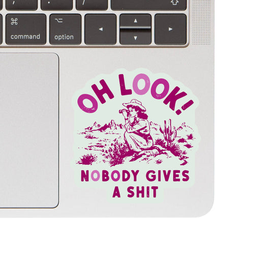 Oh Look! Nobody Gives A Shit Sticker