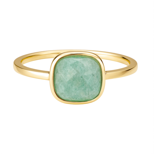 Cushion Cut Stone Ring