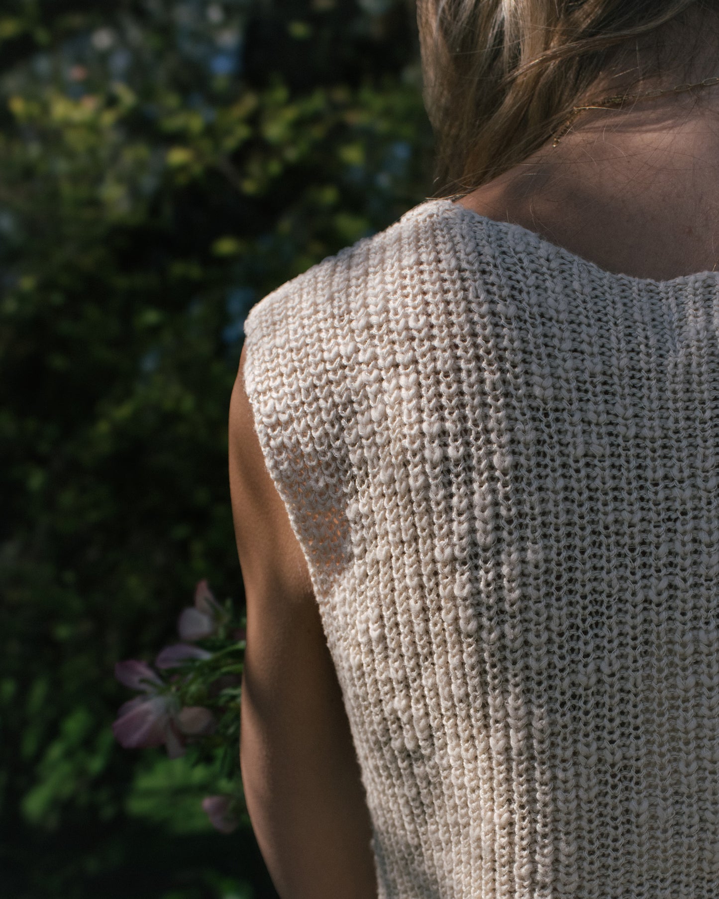 Woven Knit Vest Tank Top