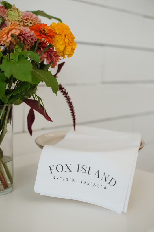 Fox Island Tea Towel