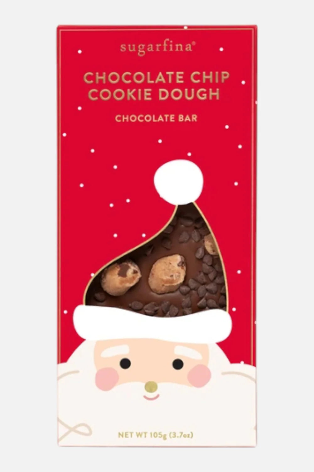 Sugarfina Santa Chocolate Chip Cookie Dough Milk Chocolate Bar