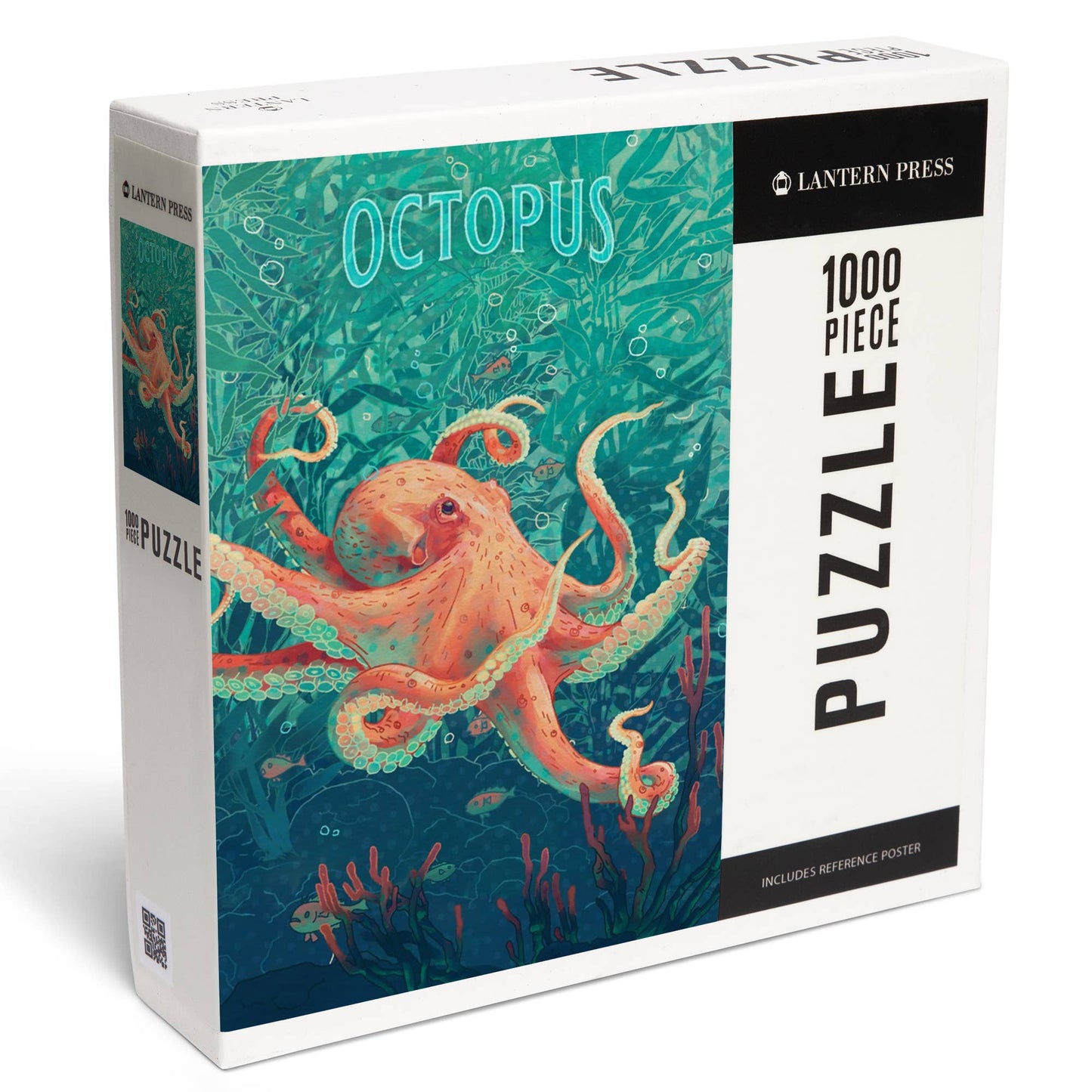 1000 Piece Puzzle Fluid Linework, Octopus
