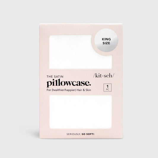Satin Pillowcase King - Ivory