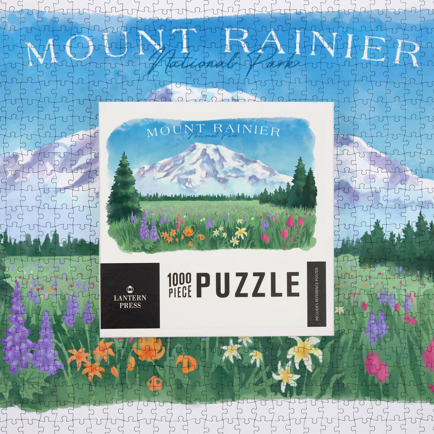 1000 Piece Puzzle Rainier National Park Washington Botanical