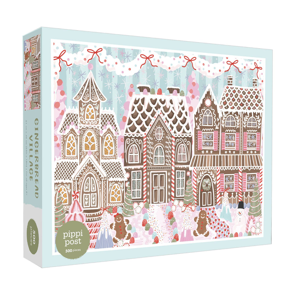 Gingerbread Village 500 Piece Holiday Puzzle