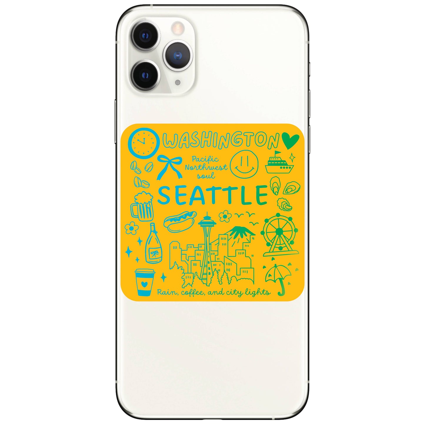 Washington WA Pacific NW Seattle High Quality Vinyl Sticker