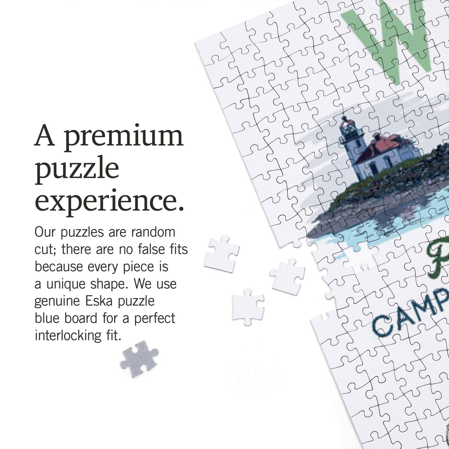 1000 Piece Puzzle Washington, Typography & Icons