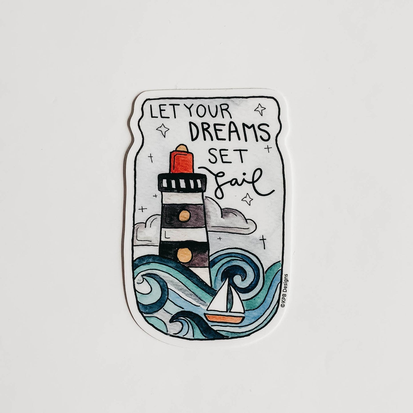 Dreams Set Sail Vinyl Sticker