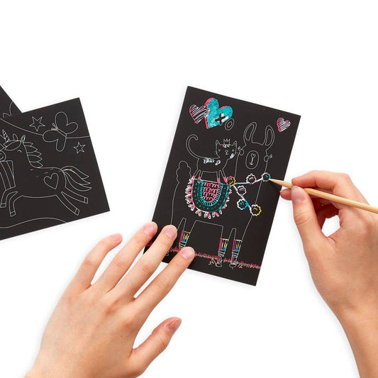 Scratch & Scribble: Mini Kit - Funtastic Friends (7 PC Set)