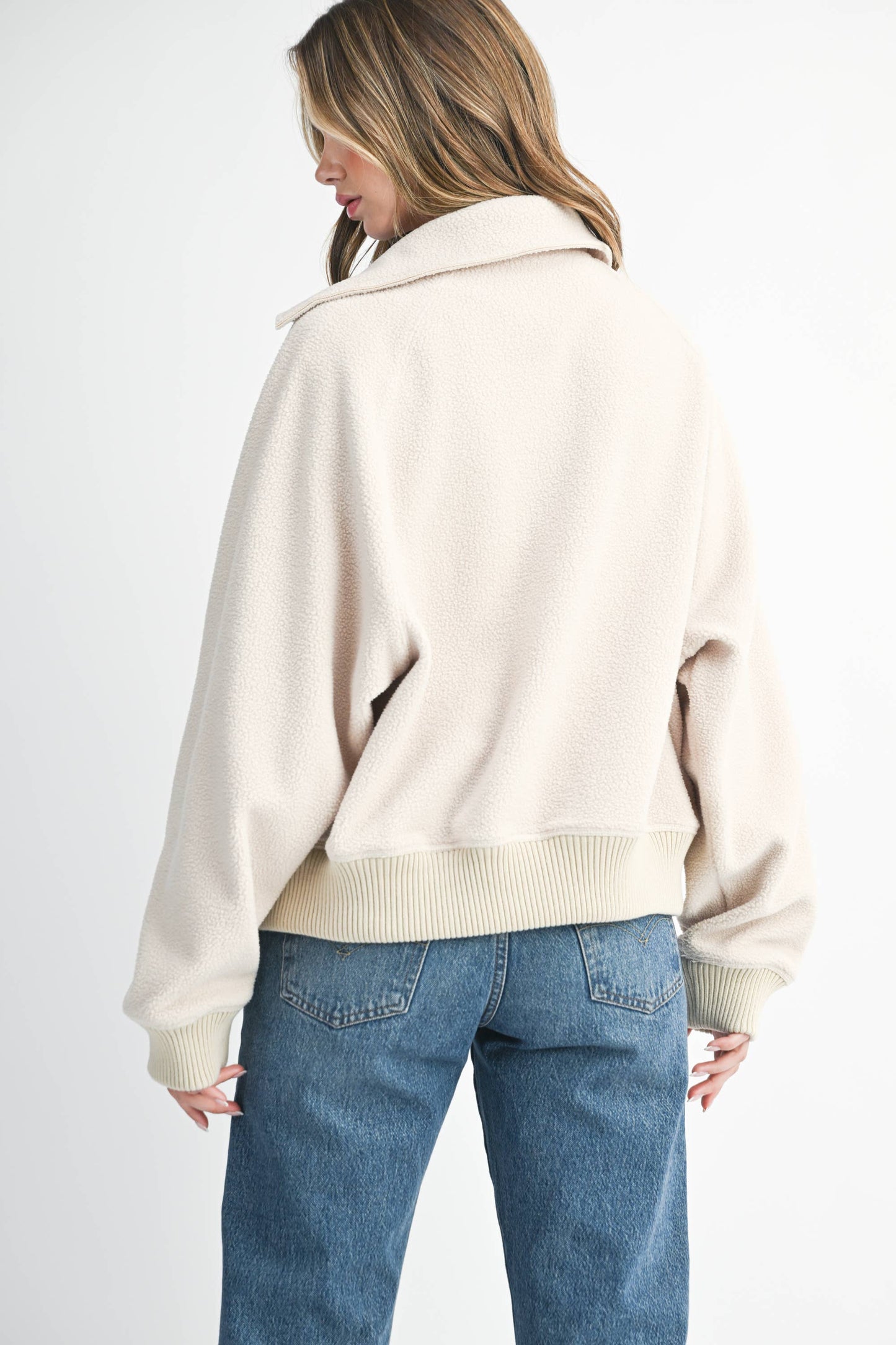 Cropped Button-Up Jacket with Patch Pockets