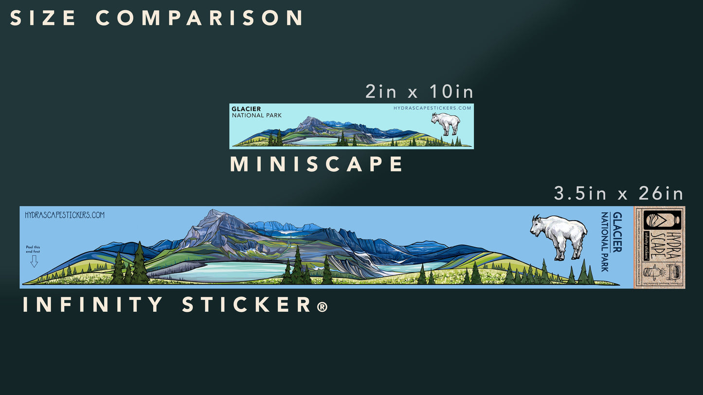 Puget Sound & Olympics Miniscape Sticker