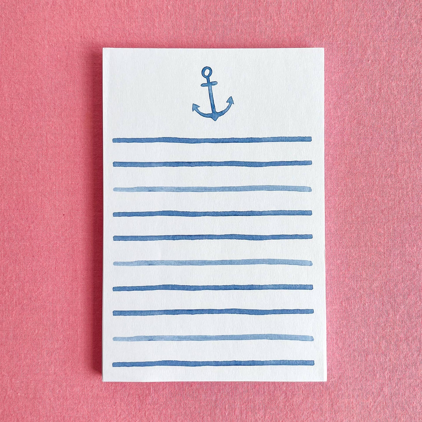 Watercolor Anchor Notepad | Coastal Watercolor Notepad