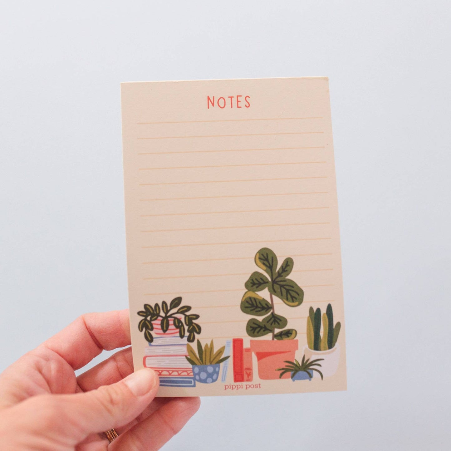 Plants & Books Notepad