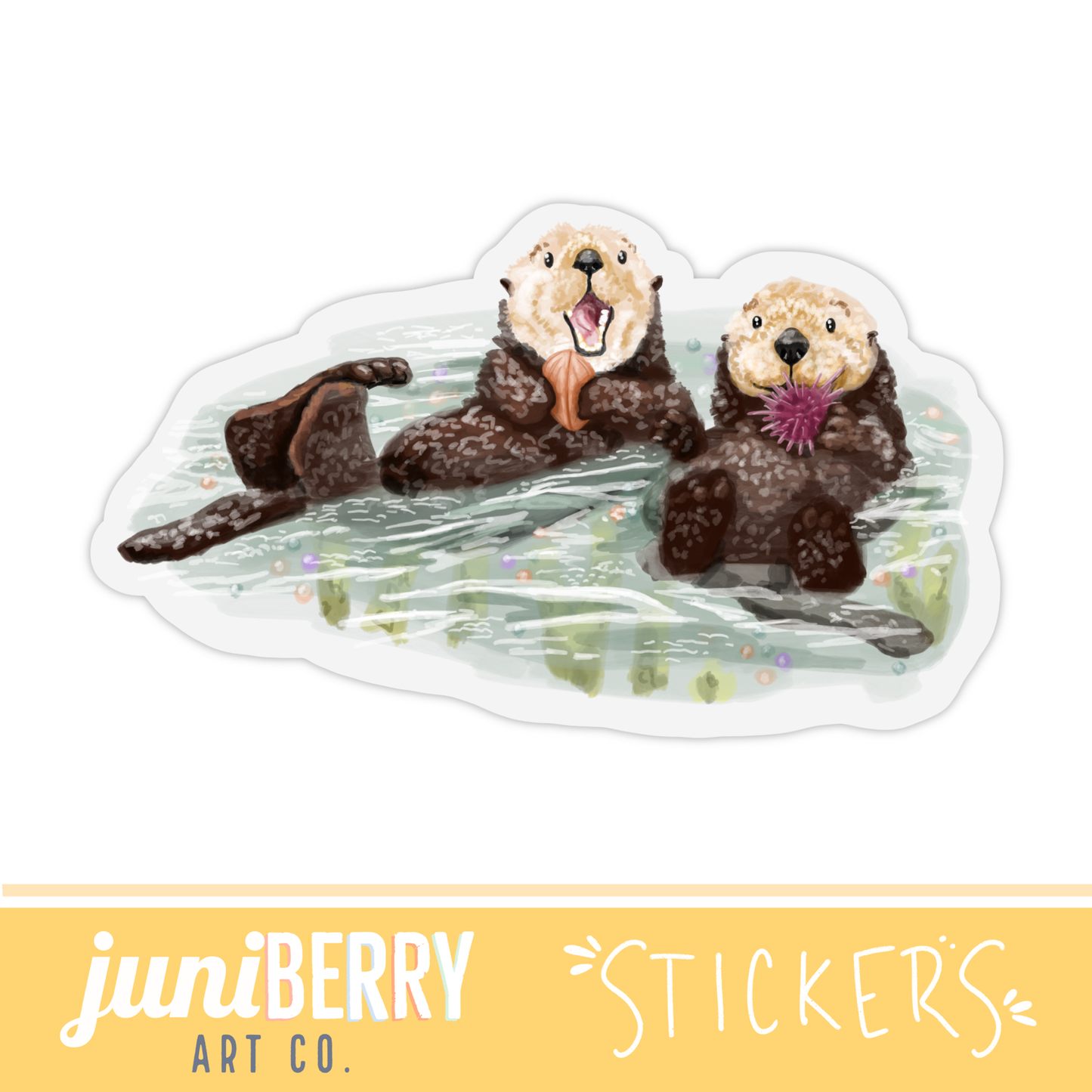 Sea Otter, zoo/wild animal - vinyl sticker