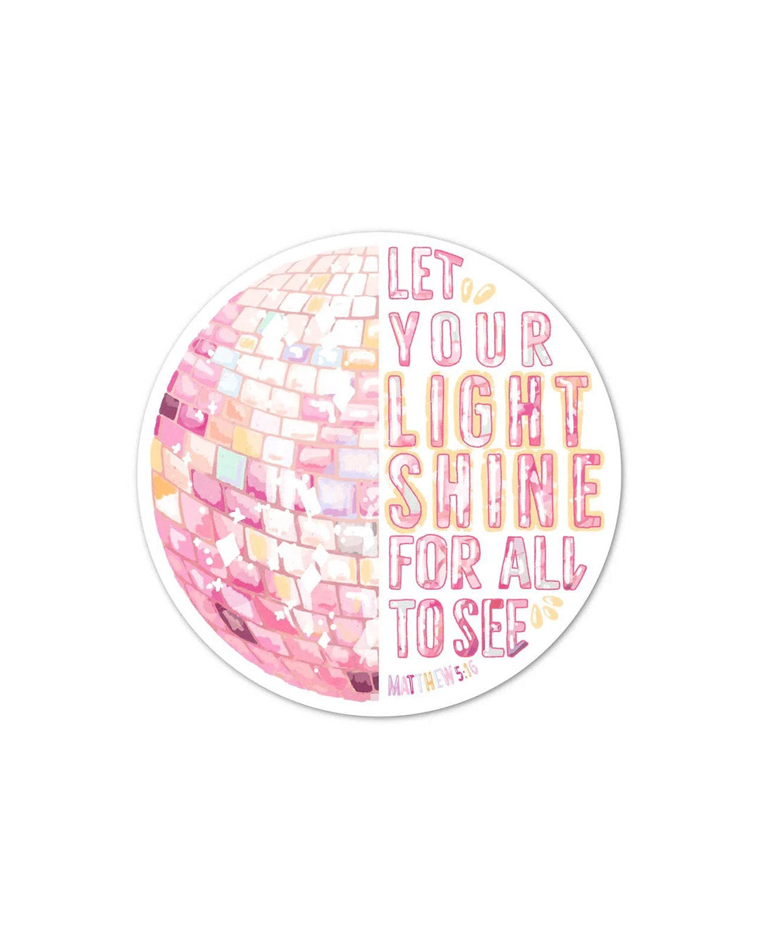 Let Your Light Shine Sticker