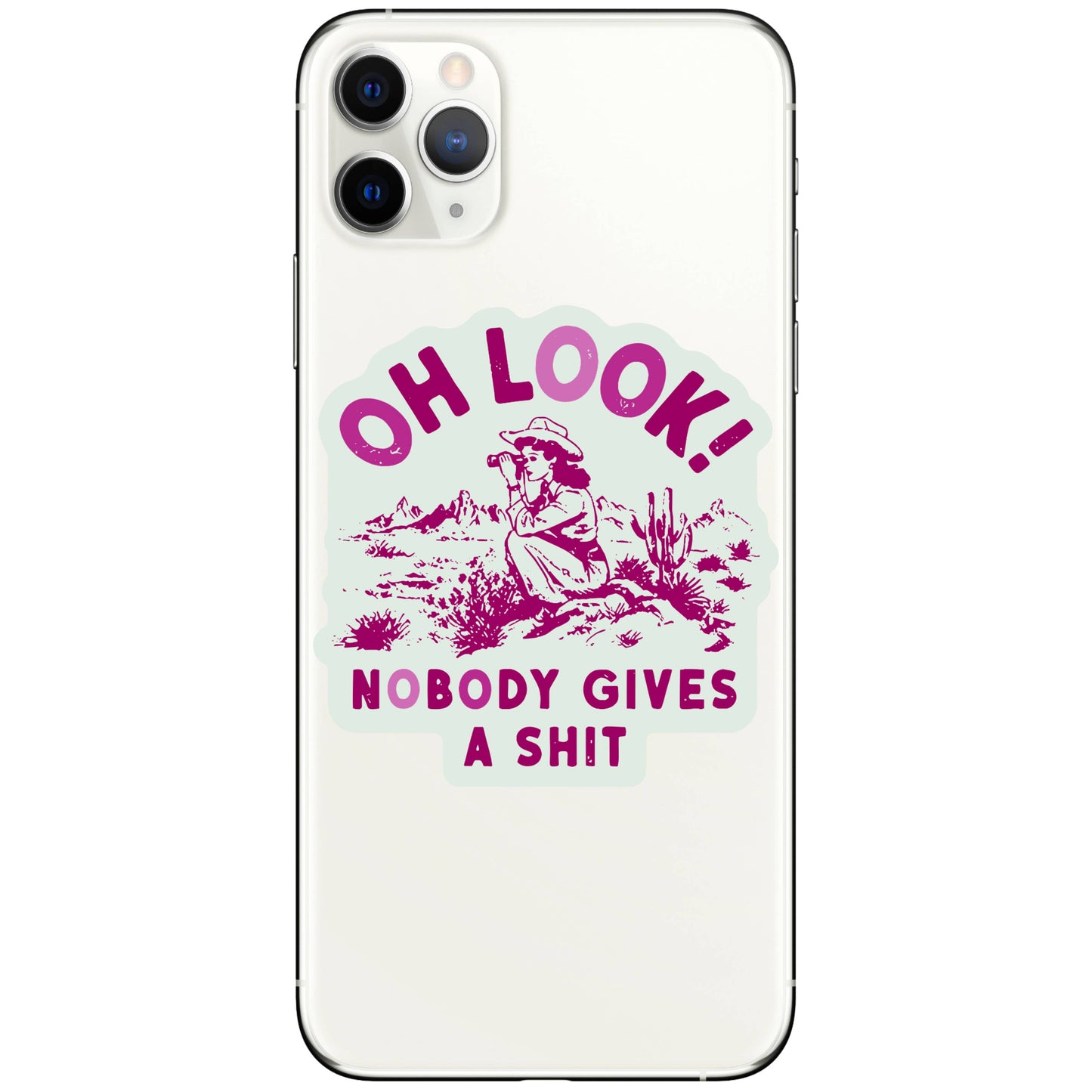 Oh Look! Nobody Gives A Shit Sticker